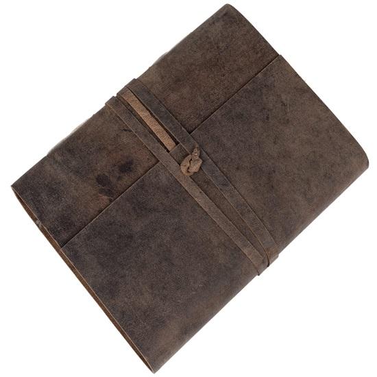 Leather Diary, Handmade Leather Bound Notepad for Men and Women 20.32 X 15.24 Cm, Gift for Any One