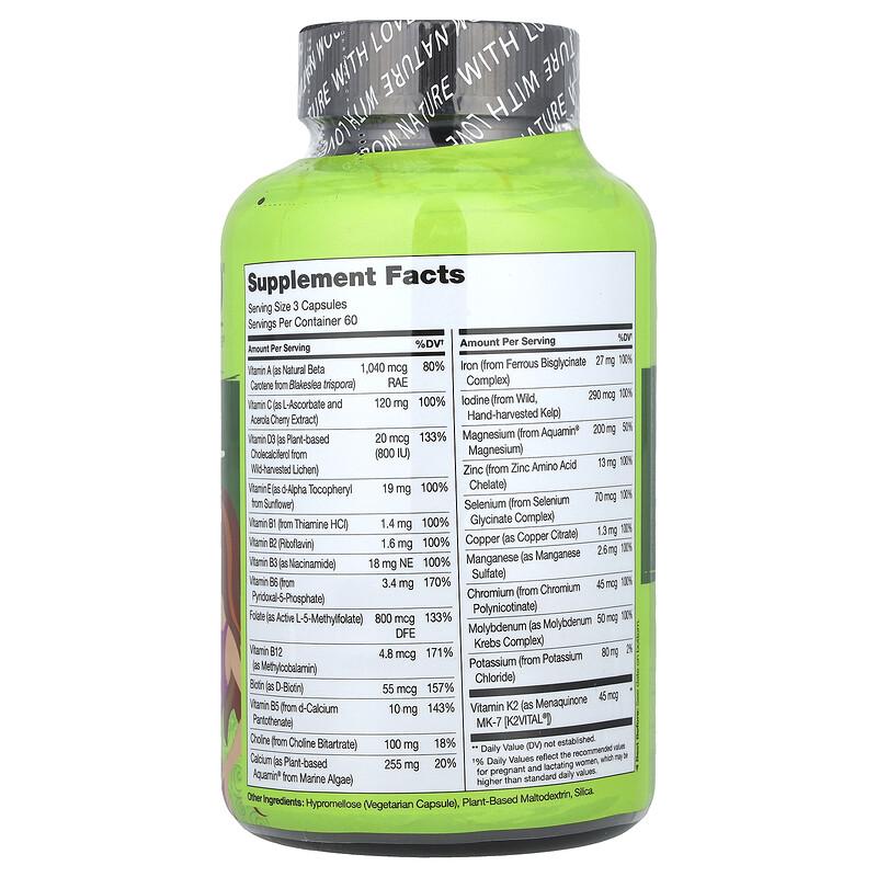 Prenatal Multivitamin With Folate, Iron & Calcium, 180 Vegetarian Capsules