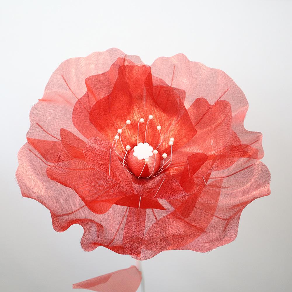 50cm Big Simulation Butterfly 3D Outdoor Shopping Mall Wedding Festival Decoration Prop Hollow Large Hanging Gauze Fake Flower