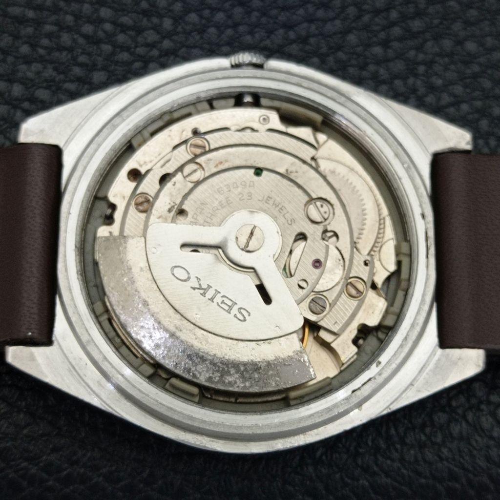 AUTOMATIC 6349A VINTAGE SEIKO 5 JAPAN MENS YELLOW COLOR DIAL WATCH a701445-5 R206b-a701445