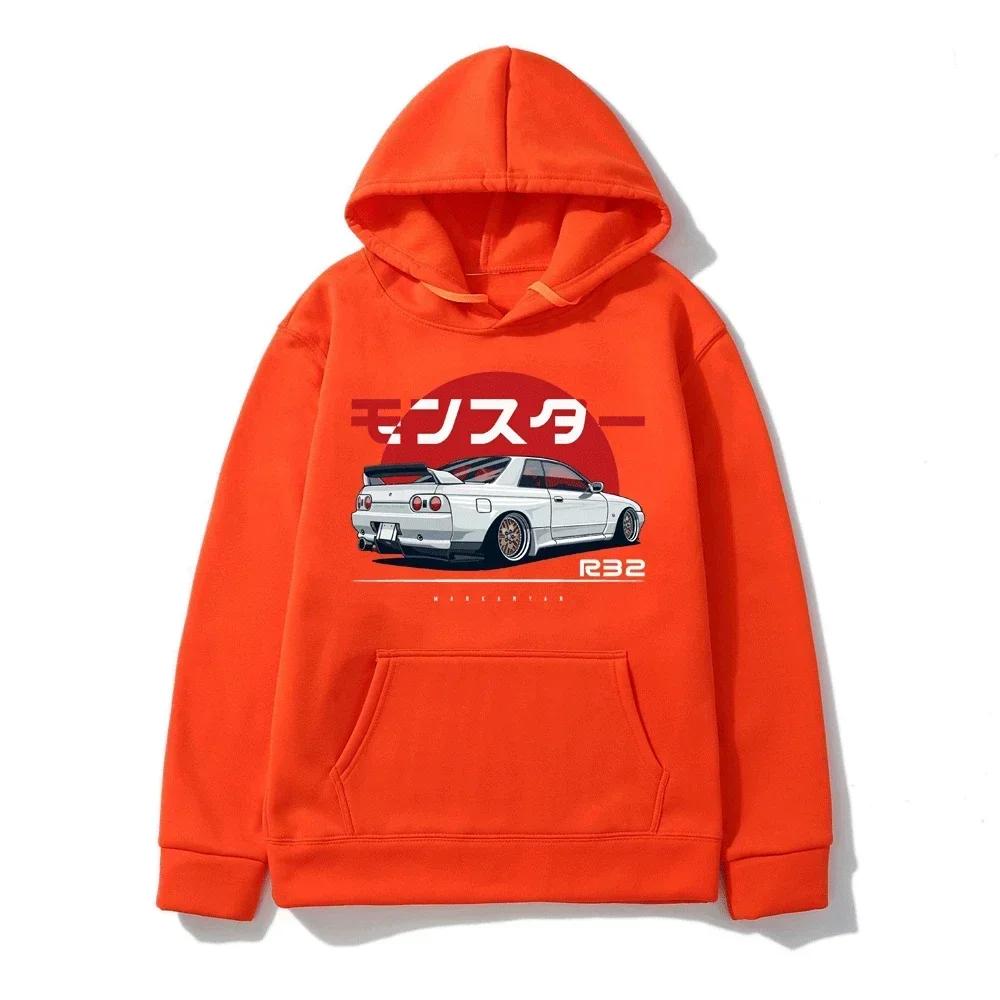 Men's and Women's Hooded Oversized Casual Hoodie Monster Skyline Printed Fashionable Clothing s-3XL2024 Popular Item