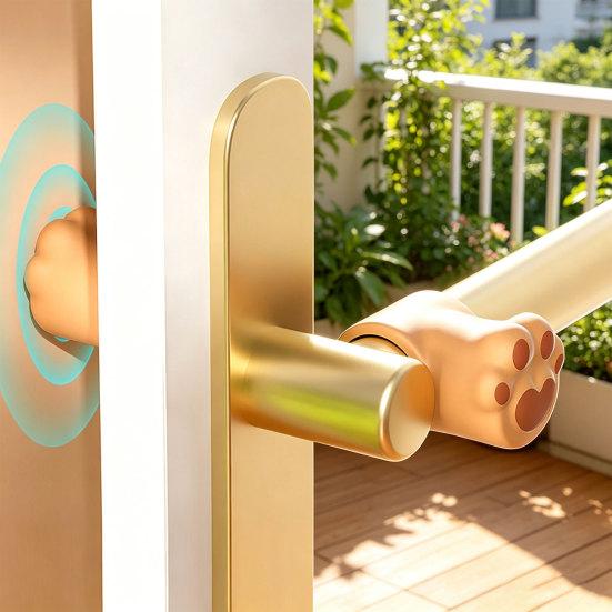 Silicone Flower Door Bumper Adhesive Free Door Handle Stopper Wall Protector Soft Shock Absorbing Door Stops Anti-collision Pad Decorative Cushion
