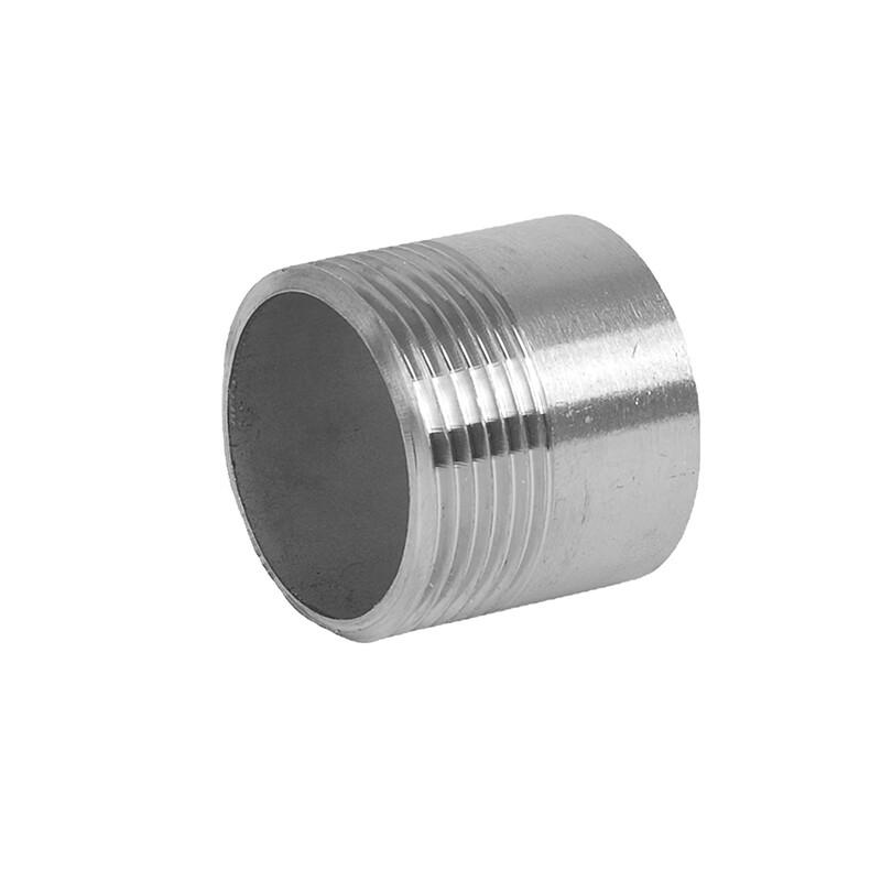 Jingrong 304 Stainless Steel Single Threaded Pipe Nipple