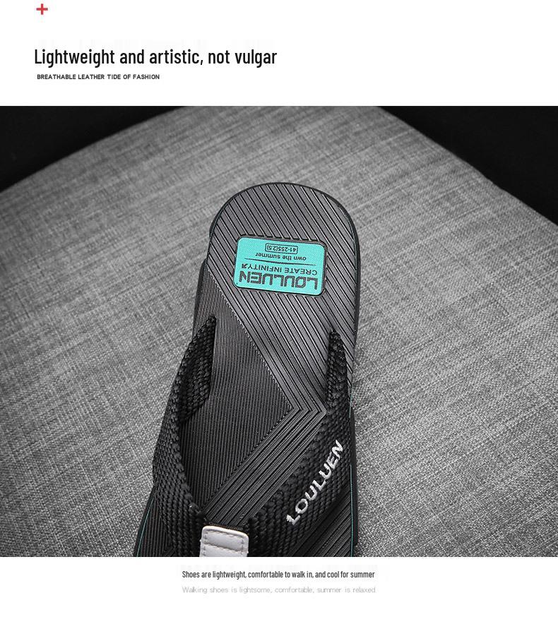 2026 Summer Men's Non-Slip Flip-Flops: Korean Style Beach Thong Sandals