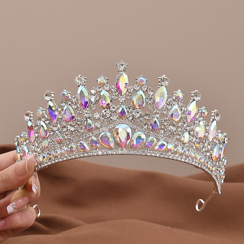 Baroque Crystal Bridal Crown and Hair Accessories Set
