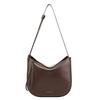 Niche Messenger Tote Bag Women's Large-capacity Commuter Bag New Shoulder Versatile Underarm Bag Cowhide Saddle Bag