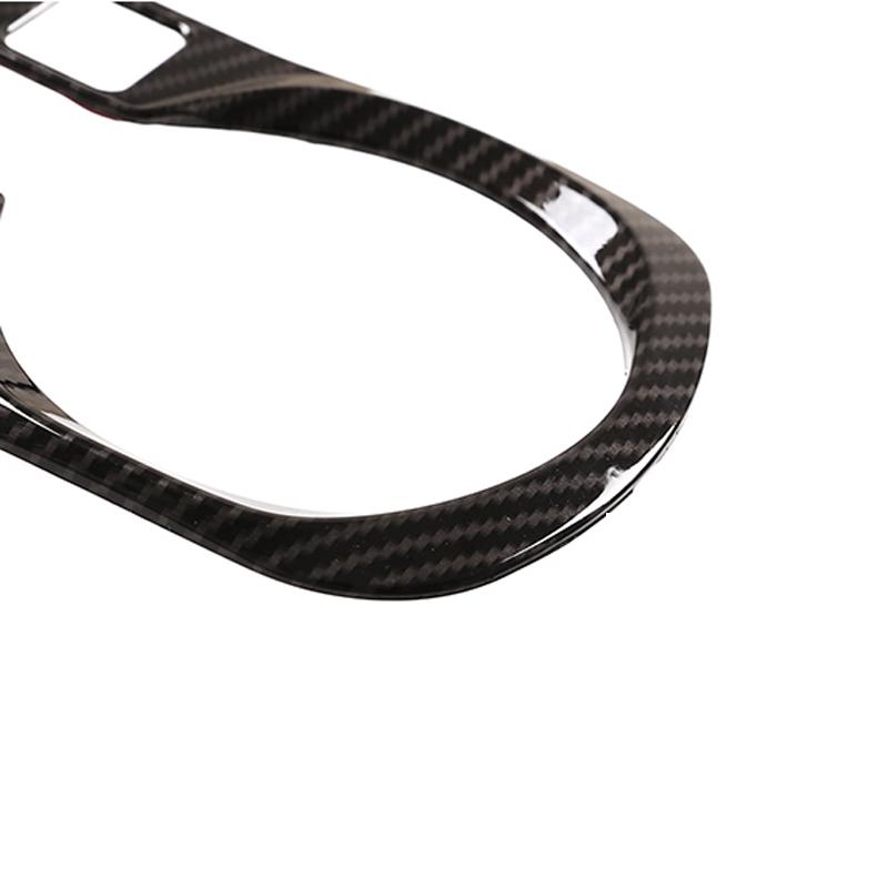 ABS Chrome Carbon Fiber Car Water Cup Holder Trim Sticker Frame Cover Decoration Auto Interior Accessories For BMW G20