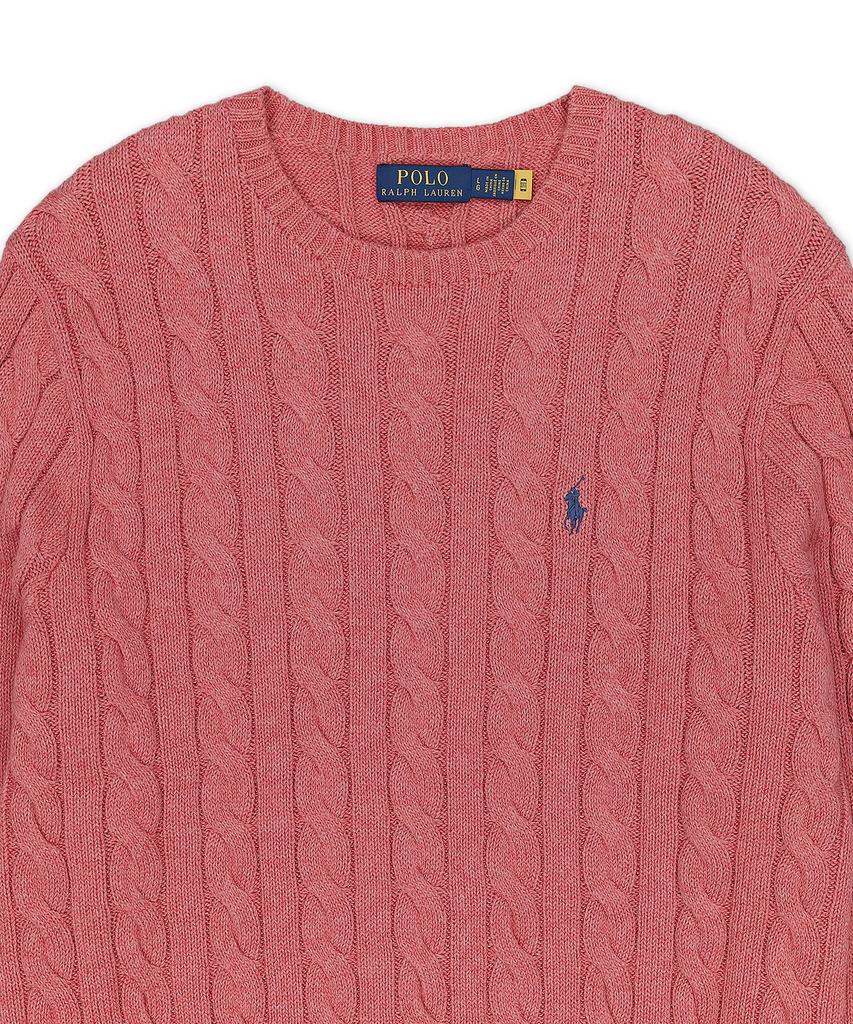 POLO RALPH LAUREN Cable Knit Cotton Sweater - Red