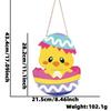 Egg Delightful Easter Chicken Wooden Door Hanger For Holiday Celebrations Decor And