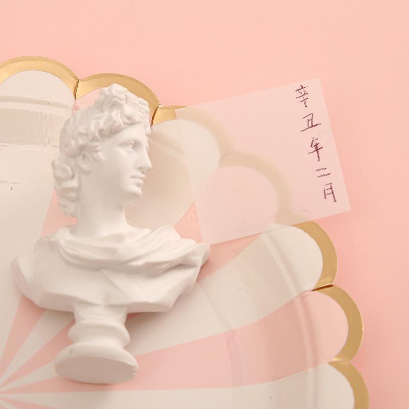Colorful Transparent Sticky Notes - Waterproof Pearlescent Memo Pads