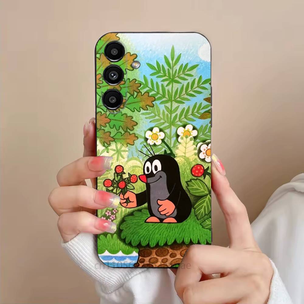 

Cartoon L-Little Mole Phone Case For Samsung Galaxy S21 22 23 24 S25 Ultra PlusS20 FE S10 Plus Cover Funda SamsungS25ULTRA