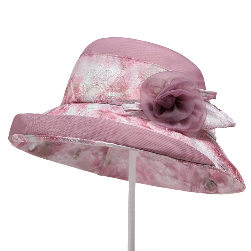 

Детская летняя новая тонкая дышащая солнцезащитная шляпа-панама, модная универсальная шляпа-ведро с широкими полями M（56-58cm）