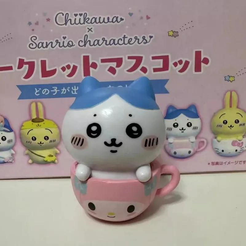 Chikawas Anime Figures Cartoon Cup Chikawas Hachiware Usagi Cartoon Cute Figure Model Ornaments Collection Box Toys Gift