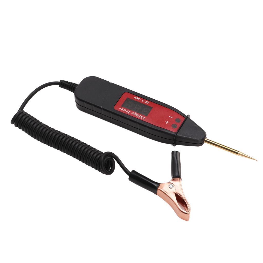 Car Electric Circuit Tester Pen LCD Digital Display Voltage Probe Detector DC3‑36V for Vehicle Maintenance