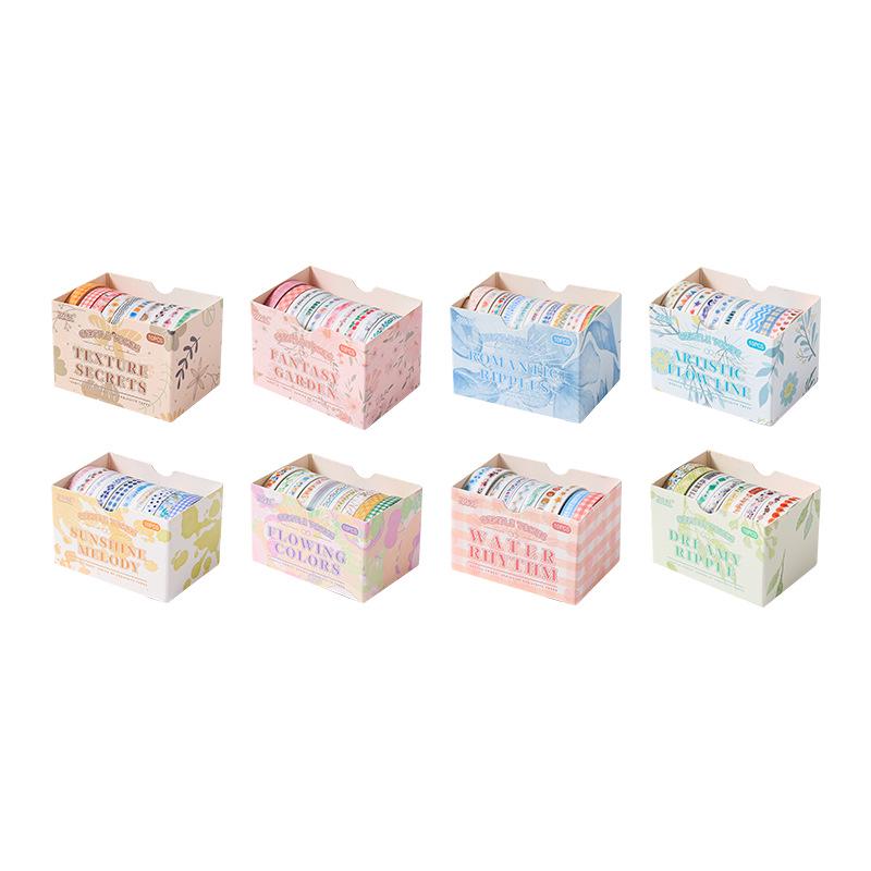Yuezhen Pastellrand Washi Tape - Niedliches grenzüberschreitendes Journal-Aufkleberband
