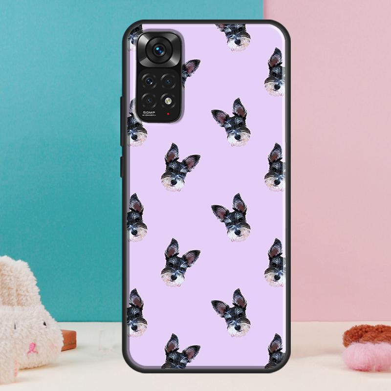 Schnauzer Puppy Dog Case For Xiaomi Redmi Note 14 13 Pro 12 11 9 10 9S 10S 11S 12S Redmi 14C 13C 10C 12C Cover