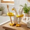 Duck-Shaped Toothpaste Toothbrush Rack Ceramic Makeup Brush Shelf  Home Decor