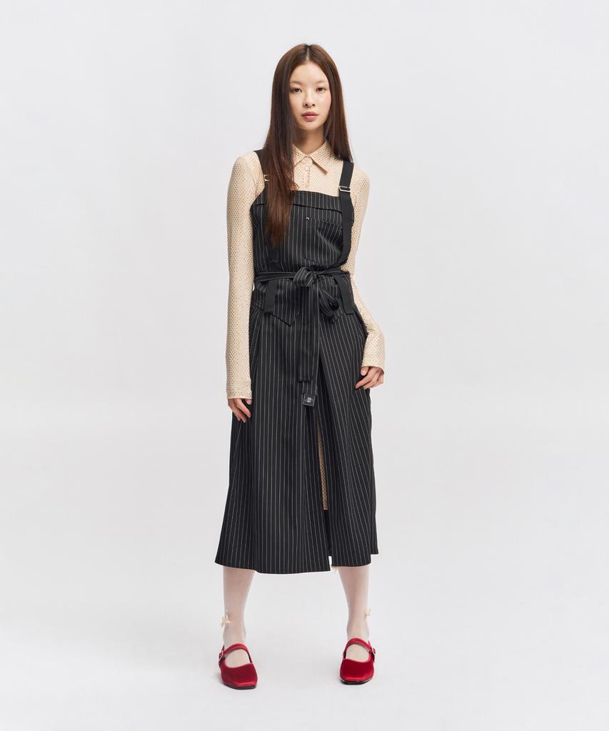Eipeuleonwei Gentle Black Apron Dress
