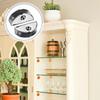 Moon Shaped Glass Shelf Brackets for 8-12mm Glass Adjustable Fit Glass Clip Ideal for Office Partitions & Kitchen Use
