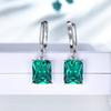 Gica Gema Boucles d'oreilles en argent Sterling S925 pour femmes, bijoux à géométrie carrée, magnifiques, de tempérament fin, cadeau d'anniversaire