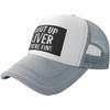 Shut Up Liver Trucker Hat Funny Print Mesh Snapback Cap Breathable Adjustable Unisex