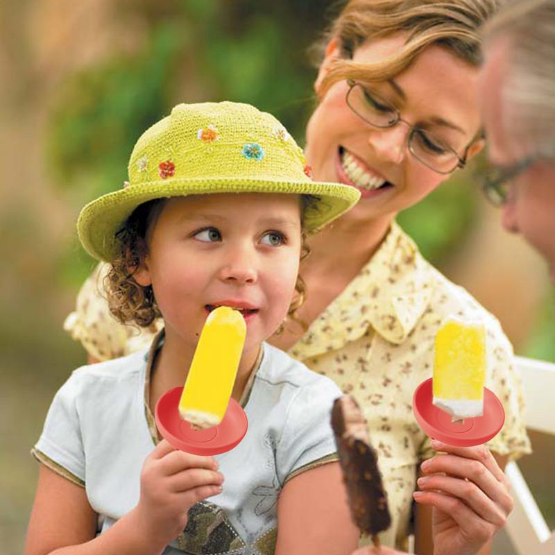 Silicone Proof Popsicle Holder Anti-flow Ice Cream Bracket Anti-drip Tray Portable Popsicle Protectors Tools For Kids Summer