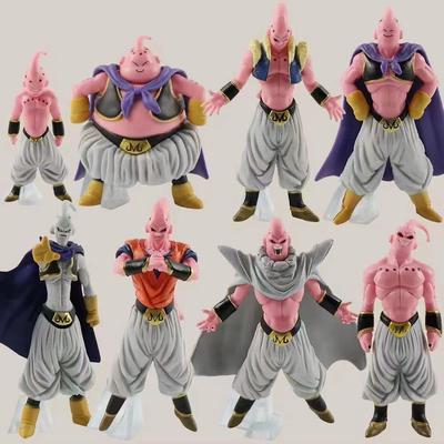 1Pcs Random Anime Dragon Ball Figure Majin Buu Fat Action Figures Collection Model Toys For Children Gifts Z PVC Round Sensory Compression Bouncy