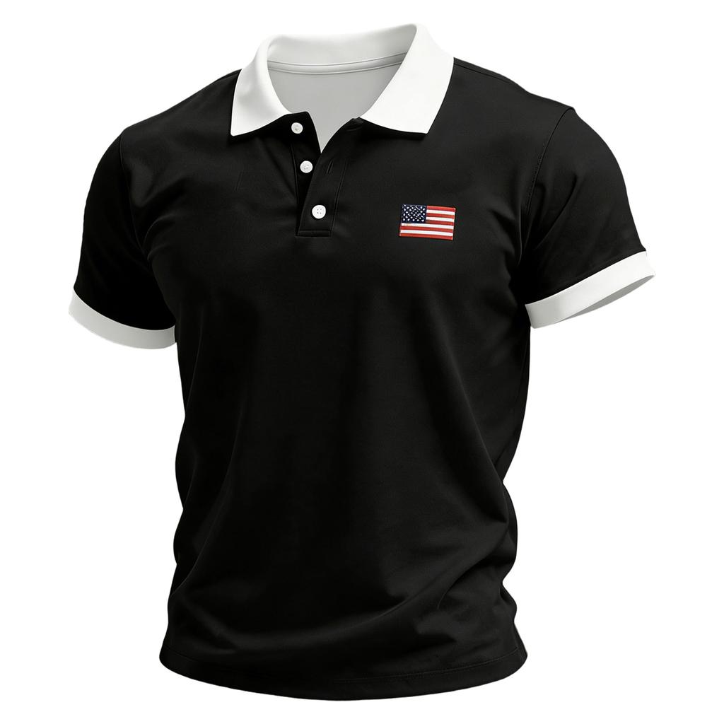 Men's Summer Print Short Sleeve Lapel Shirt Men's Casual Fashion Shirt