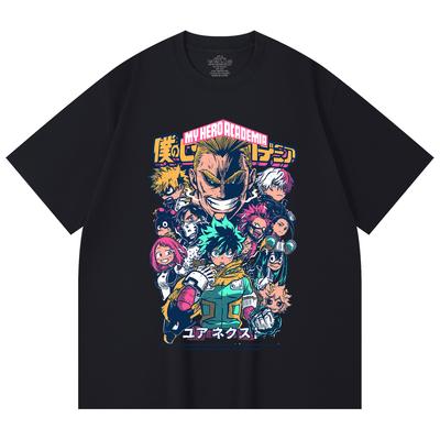 230 Gsm 100% Cotton My Hero Academia V6 Print Unisex Heavy Cotton T Shirt