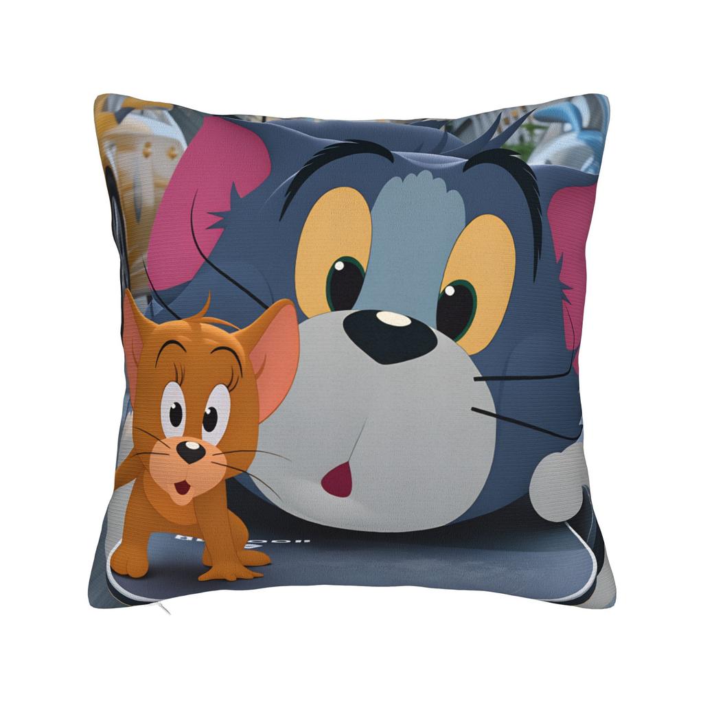 Good Friends Jerrys and Toms Pillow Case  Soft Pillow Cover For Sofa Couch Bed Living Room Morden Cushion Cover