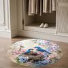 1pc home carpet design for office decor gift living room bedroom non slip colorful hummingbird flowers rug