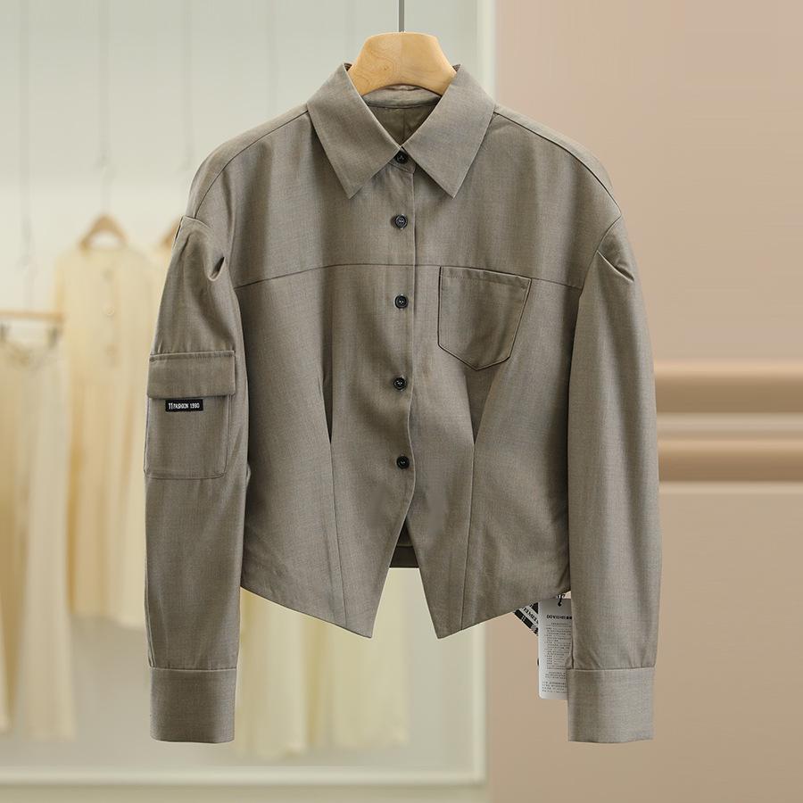 

Wei Mei Korean Style Solid Color Slim Fit Coat for Fall 2025 Small