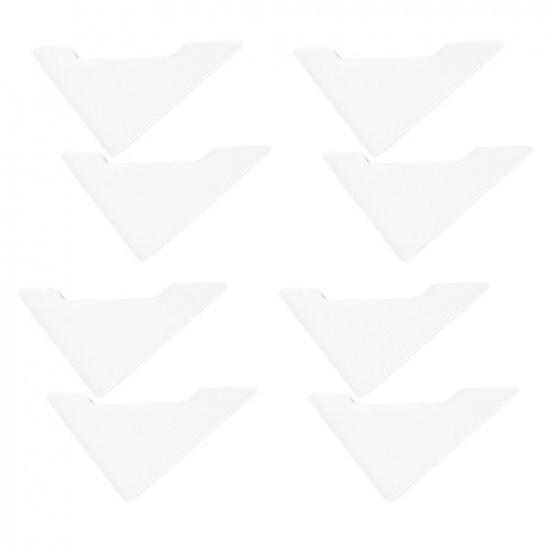 8pcs Transparent Car Door Corner Protectors Edge Bumper Protectors Adhesive