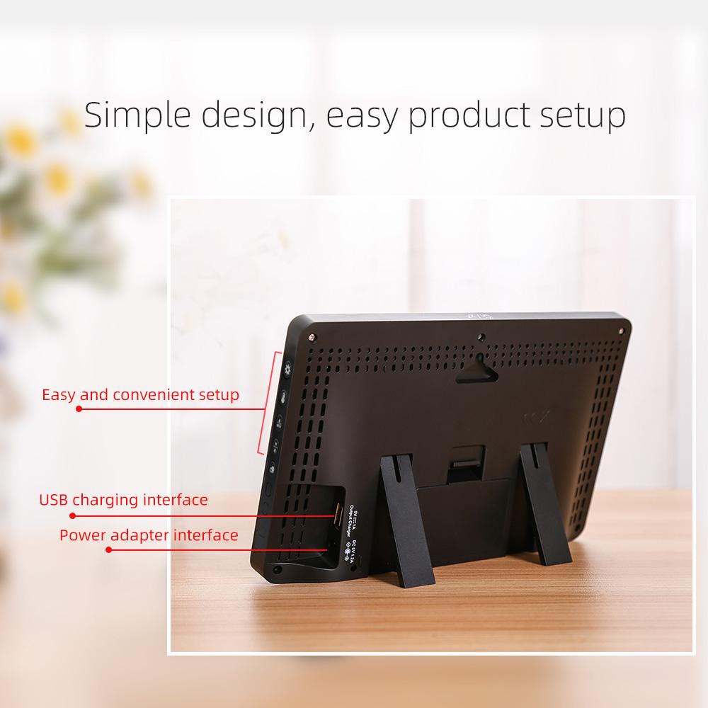 Tuya WiFi Smart Weather Station High Precision Indoor Outdoor Temp Humidity Meter Weather Forecast Multifunctional Alarm Clock