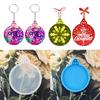 Christmas Ornaments Mold Mutifunctional Blank Round Silicone Molds Versatile Resin Accessory Mould for DIY Enthusiasts