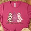 Oh Christmas Tree Cake Holiday Shirt, Cute Merry Christmas Party Tee, Xmas Matching Winter Shirt, Holiday Gift for Her, Family Pajama Tops