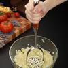 Stainless Steel Mud Press Masher for Avocado Potatoes Beans Easy To Use Clean Food Masher Ergonomic Design Versatile Kitchen Tool