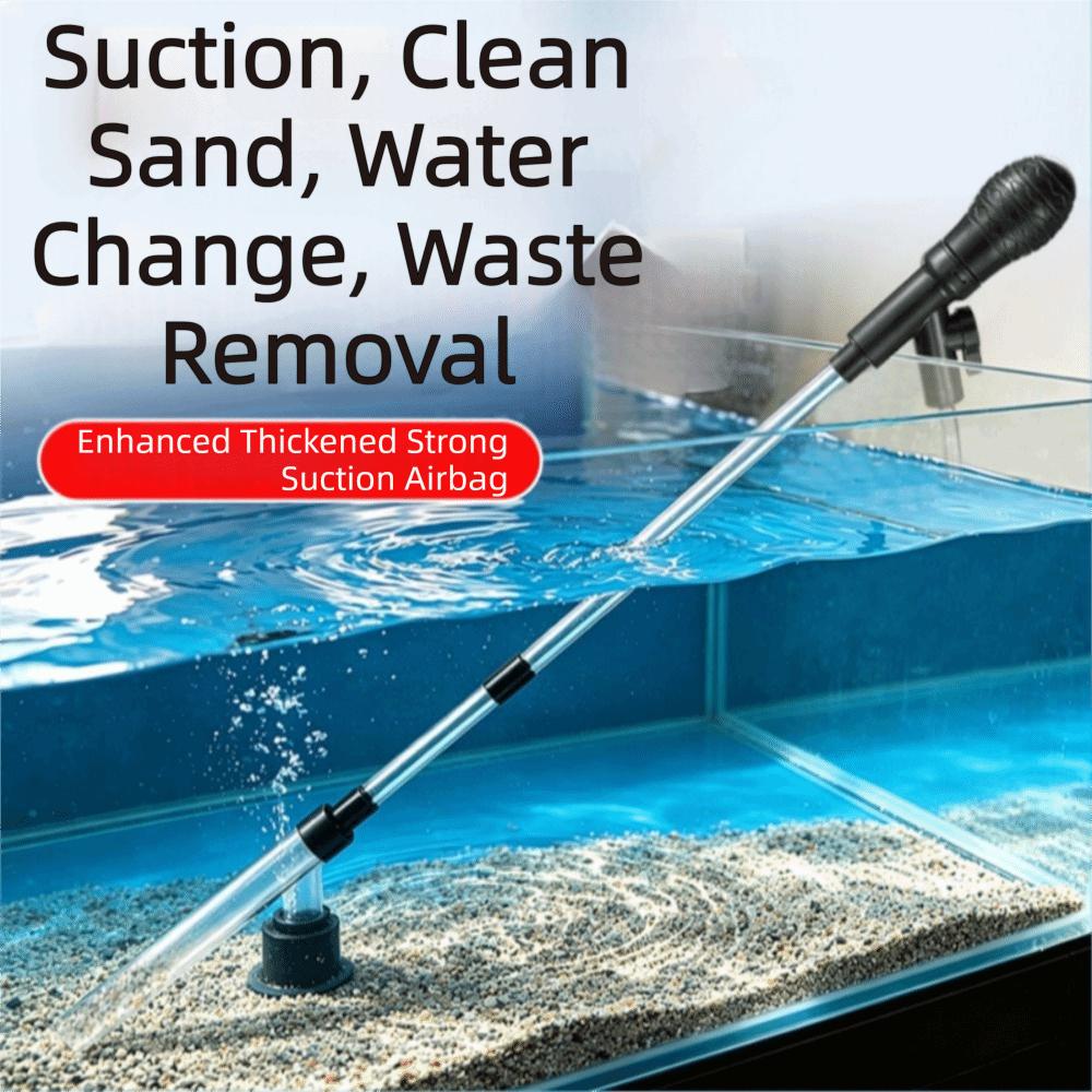 Adjustable Length Aquarium Gravel Cleaner Manual Gravel Cleaner Sand Vacuum Water Change