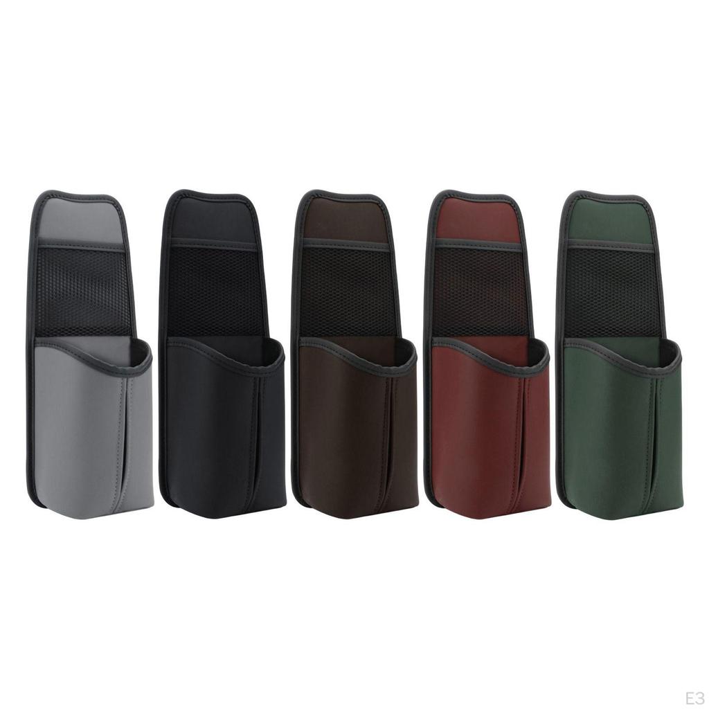Storage Bag, Side Organizer, Large Capacity Cell Phones Cup Holder with Mesh Pocket for Truck