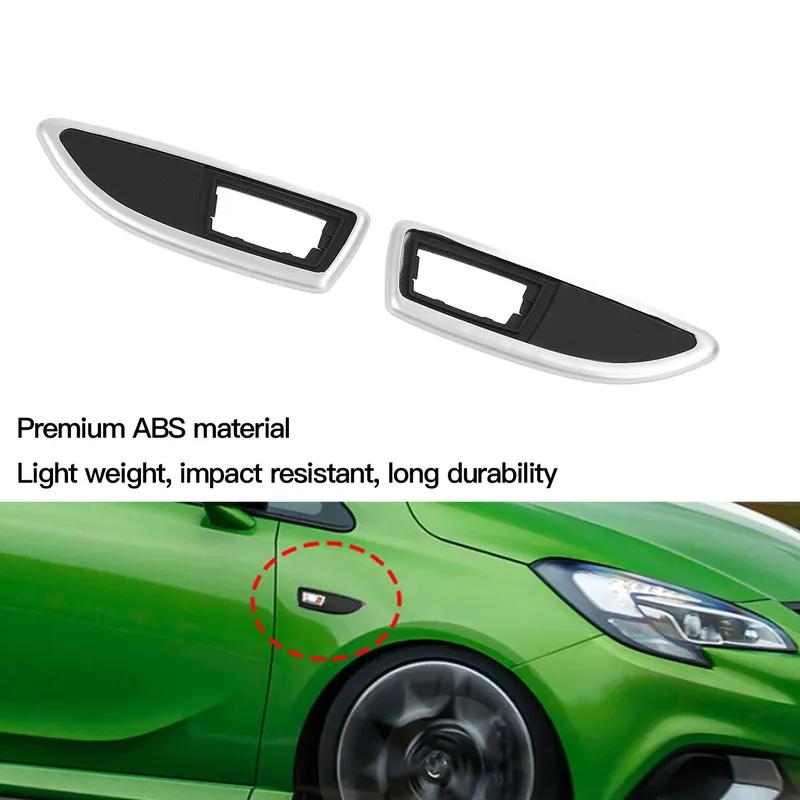 Front Side Turn Signal Light Bezel Cover Set 13250944 & 13250945 for Opel ignia Astra, Left Right Frame Replacement