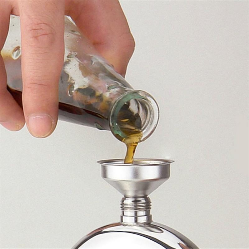 Small Mouth Funnels Bar Wine Flask Funnel Mini Stainless Steel For Filling Hip Flask Narrow-Mouth Bottles Kitchen Durable Funnel