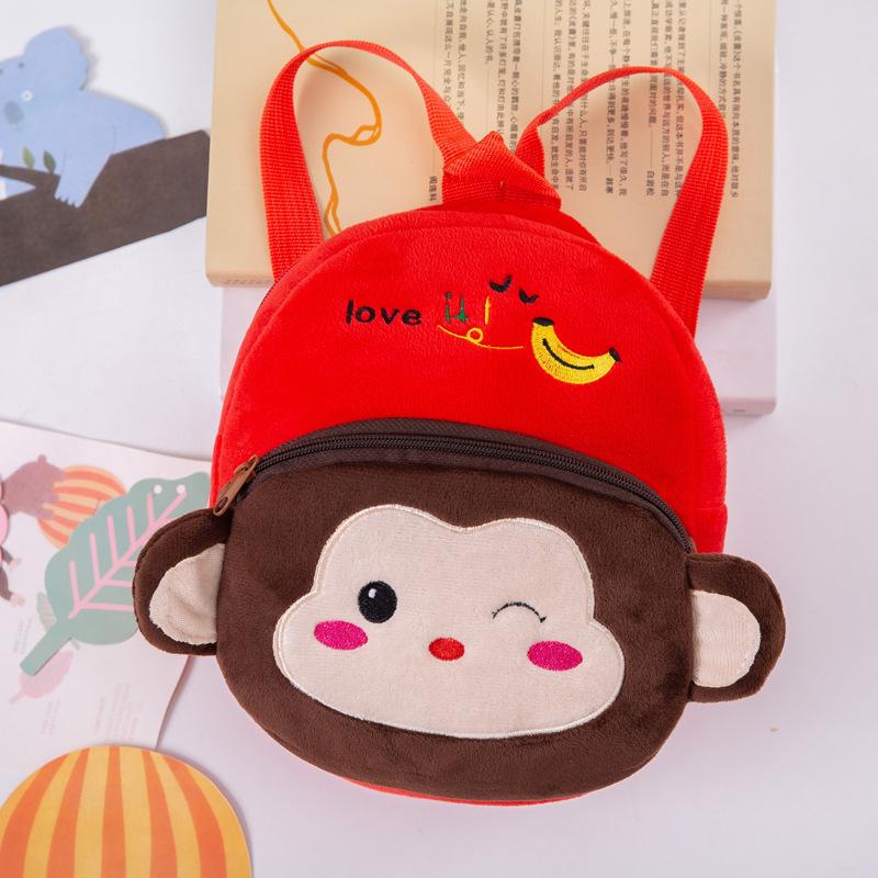 New Cross-Border Toddler Plush Backpack & Coin Purse for Ages 1-4 - Cartoon Design, Lightweight