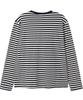 Opeunyadeu(Owai) Stripe Bold Letter L/S Tee - Navy