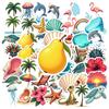 35-70pcs Tropical Beach Stickers Summer Cartoon Sticker For School Teacher Student Stationery Stickers