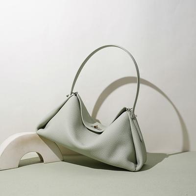 2026 Korean Leather Women's Bag Fashionable One-shoulder Soft Dumpling Light Luxury Simple All-matching Casual Cross-body