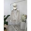 C S In The Room Stripe Round Hem Long Sleeve Shirt 2Color