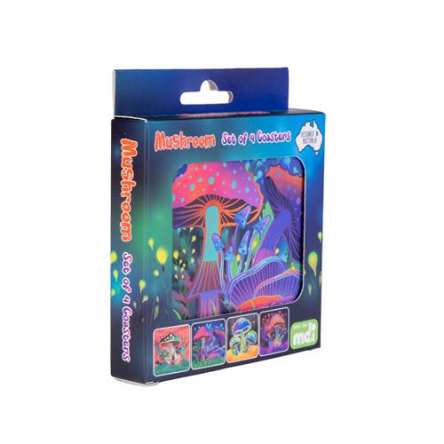 Pilz-Untersetzer Set