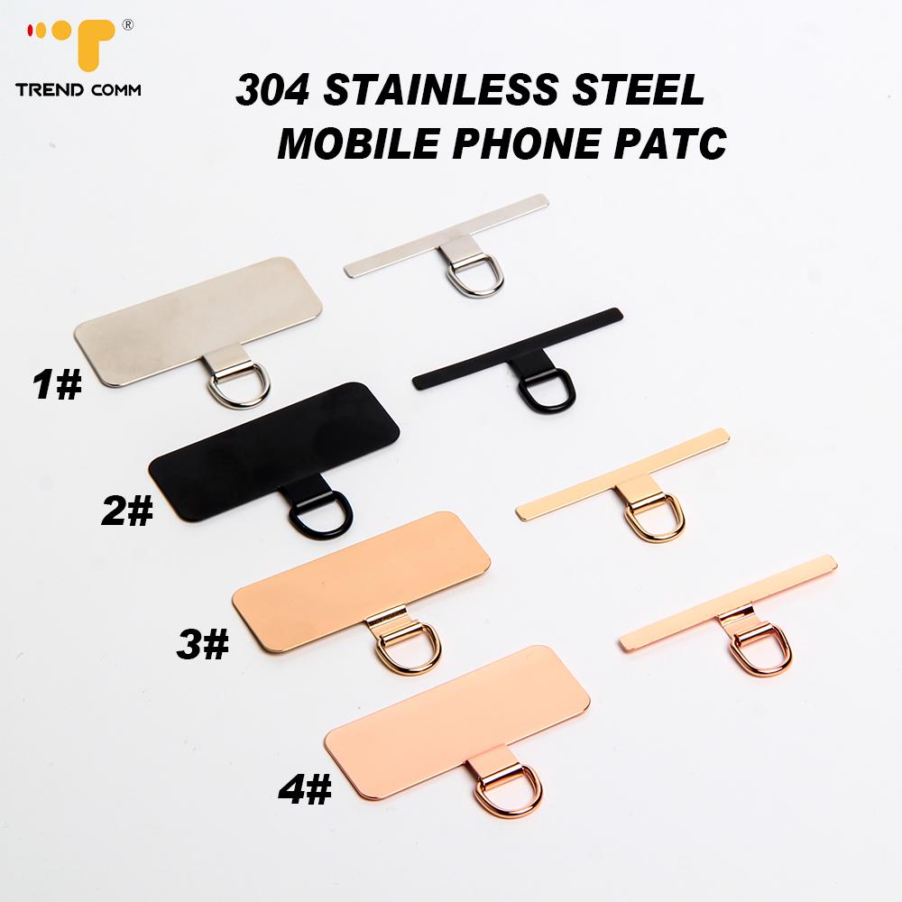Custom Logo Metallic Patch Sticker Keychain Marble Design Mobile Phone Strap Accessory Customizable Phone Chain Cute&TPU