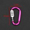 Outdoor Security Lock Buckle Backpack Password Lock Hanging Buckle Helmet Carabiner