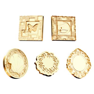 Ramka na zdjęcia Lakier ogniowy Pieczęcie 25-30mm 3D Tłoczony Wosk Pieczęć Głowica Drukująca Mosiądz Retro DIY Craft Dekoracja Narzędzie do Zaproszenia Ślubnego